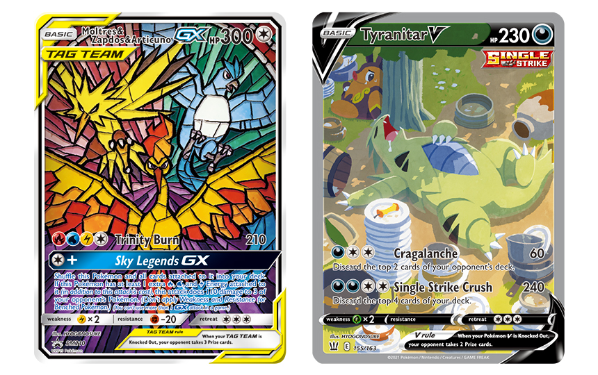Gorgeous 'Stained Glass' Pokemon Card Features Moltres, Zapdos and